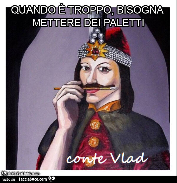 Quando รจ troppo, bisogna mettere dei paletti