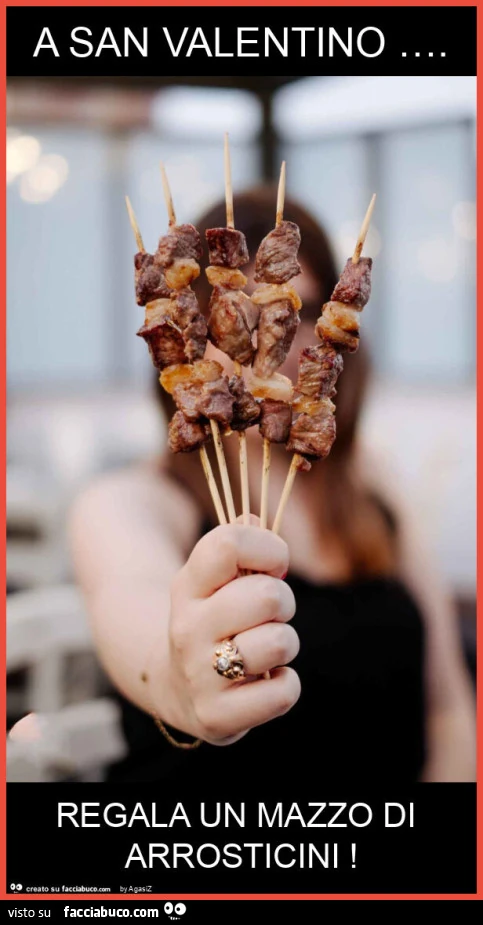A san valentino &hellip; . Regala un mazzo di arrosticini