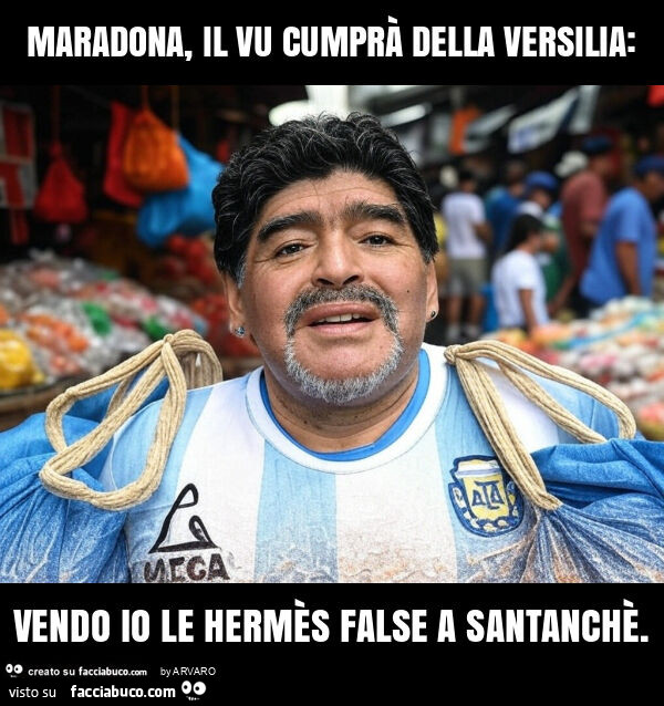 Maradona, il vu cumprà della versilia: vendo io le hermès false a santanchè