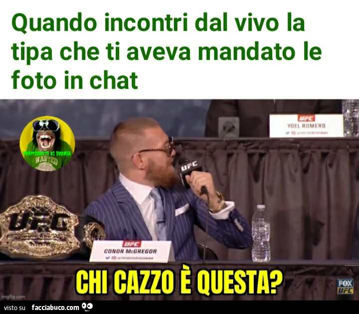 Quando incontri dal vivo la tipa che ti aveva mandato le foto in chat