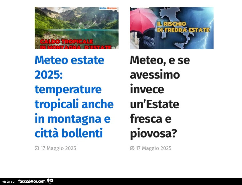 Meteo estate 2025: temperature tropicali anche in montagna e città bollenti. Meteo, e se avessimo invece un'estate fresca e piovosa?
