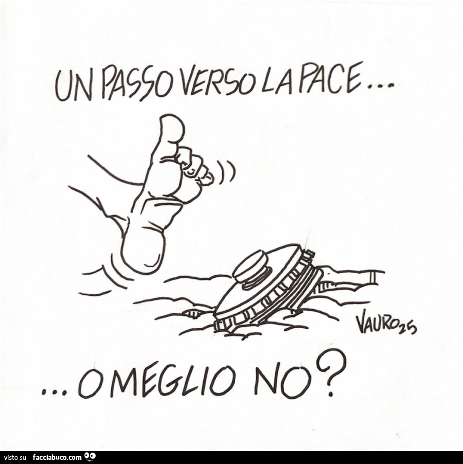 Un passo verso la pace… o meglio no?