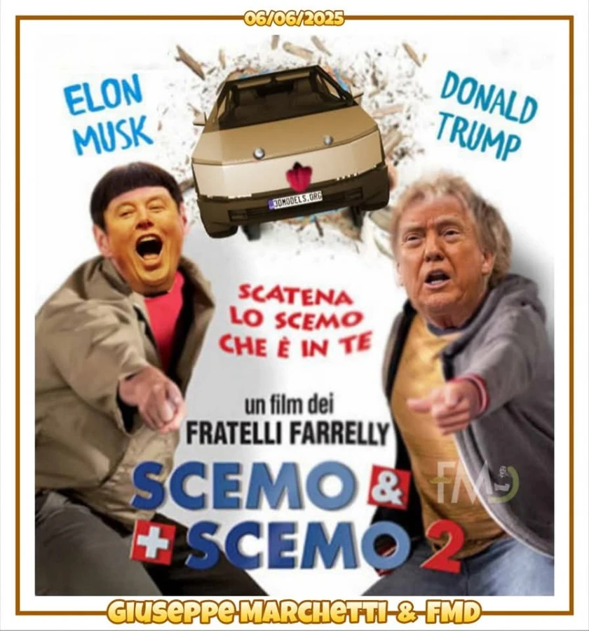 Trump musk scemo più scemo