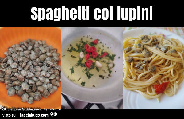 Spaghetti coi lupini