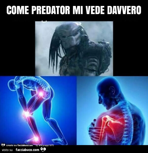 Come predator mi vede davvero