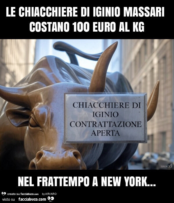 Le chiacchiere di iginio massari costano 100 euro al kg nel frattempo a new york…