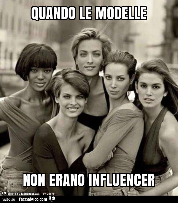 Quando le modelle non erano influencer