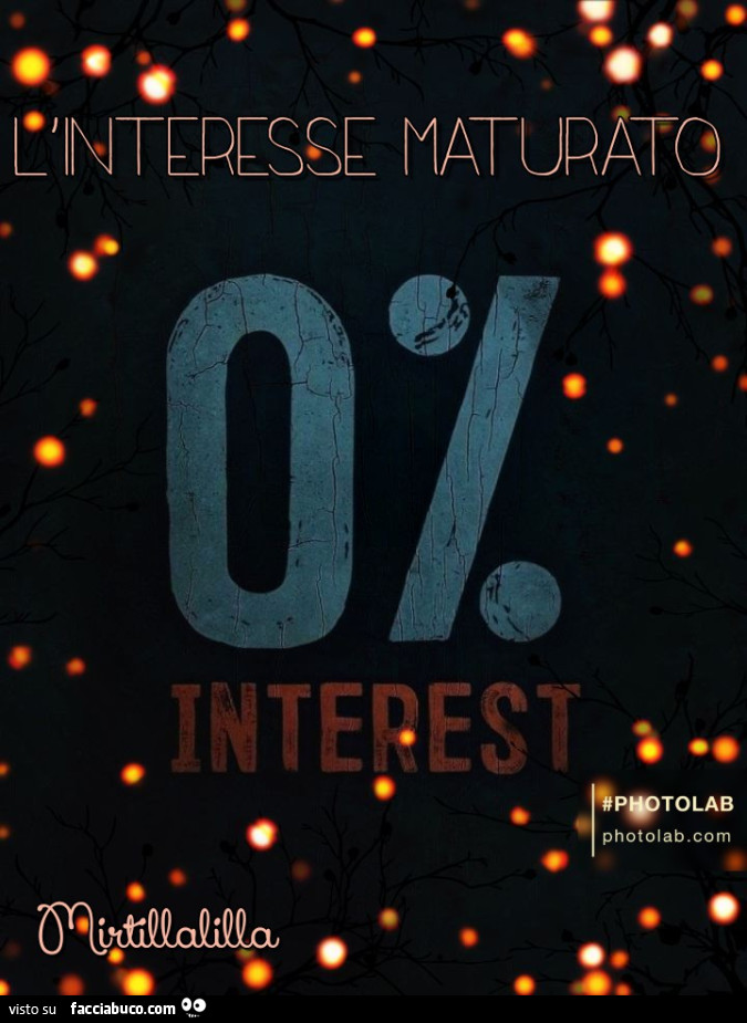 L'interesse maturato 0