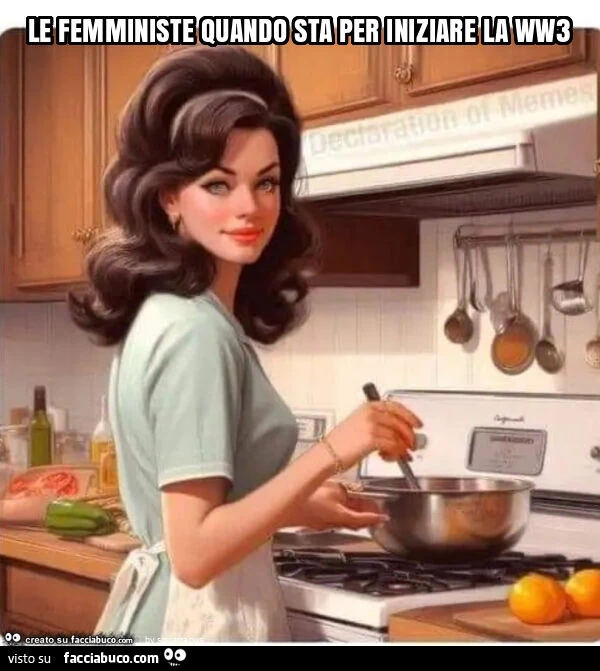 Le femministe quando sta per iniziare la ww3