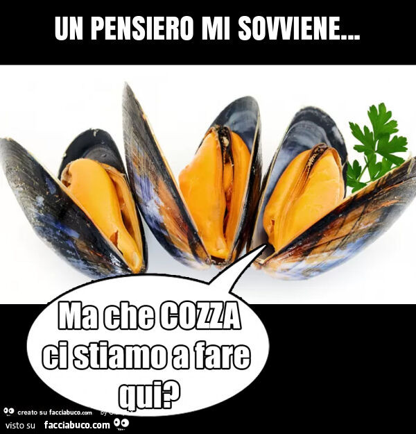 Un pensiero mi sovviene