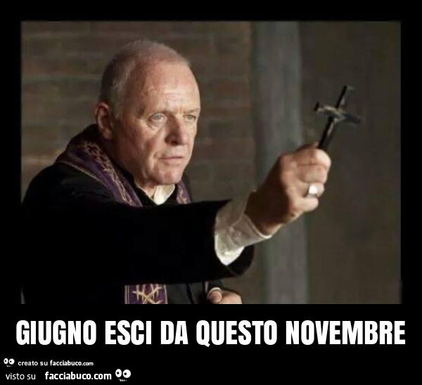 Giugno esci da questo novembre