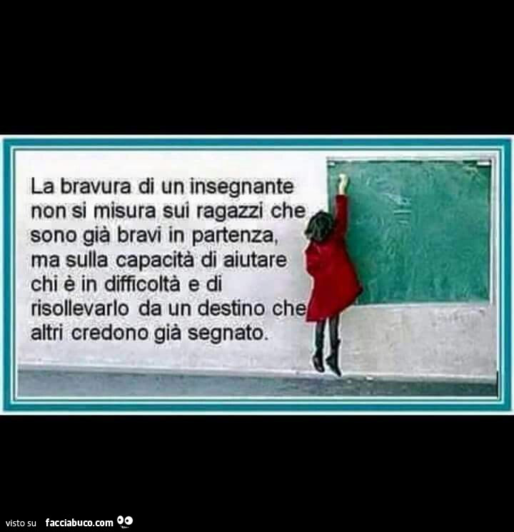 Bravi insegnanti