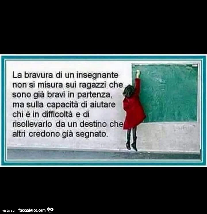 Bravi insegnanti