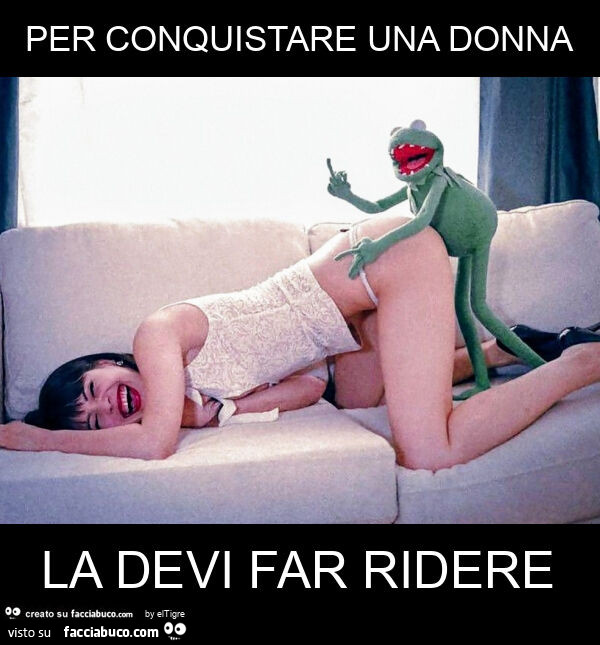 Per conquistare una donna la devi far ridere
