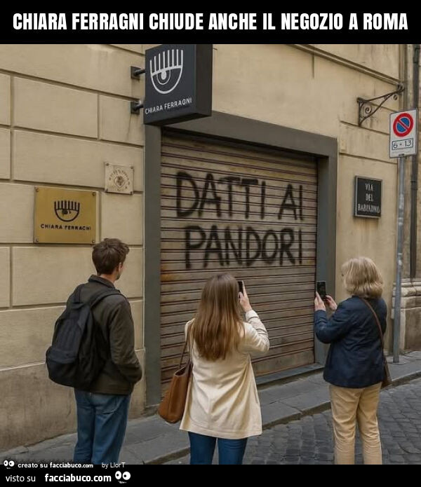 Chiara ferragni chiude anche il negozio a roma