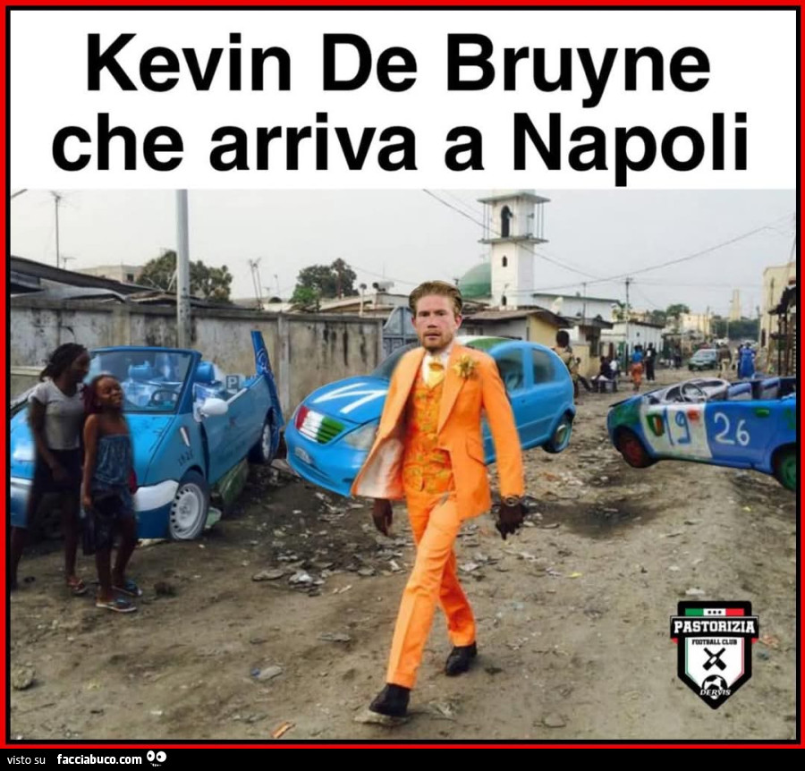 De bruyne sbarca a Napoli