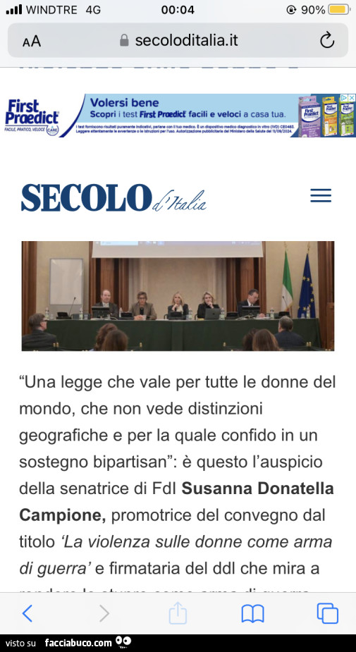 Una legge che vale per tutte le donne del mondo, che non vede distinzioni geografiche e per la quale confido in un sostegno bipartisan