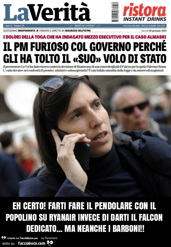 Eh certo! Farti fare il pendolare con il popolino su ryanair invece di darti il falcon dedicato&hellip; ma neanche i barboni