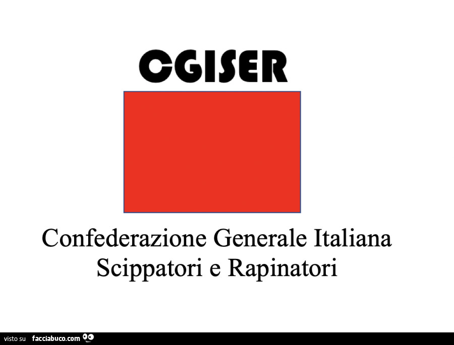 Cgiser confederazione generale italiana scippatori e rapinatori