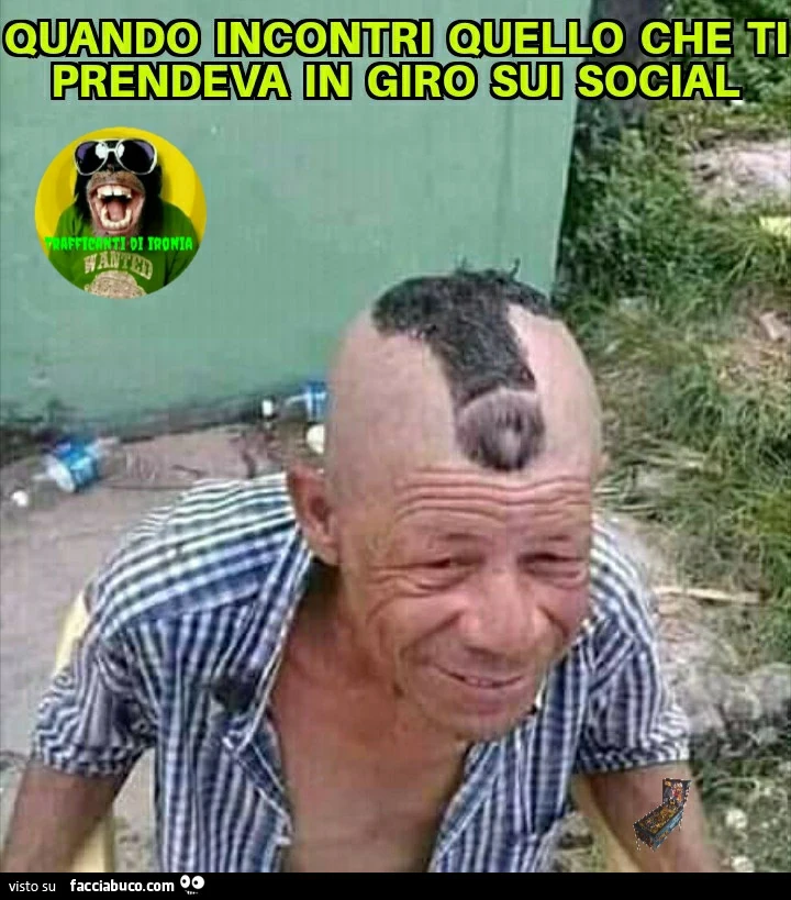 Quando incontri quello che ti prendeva in giro sui social