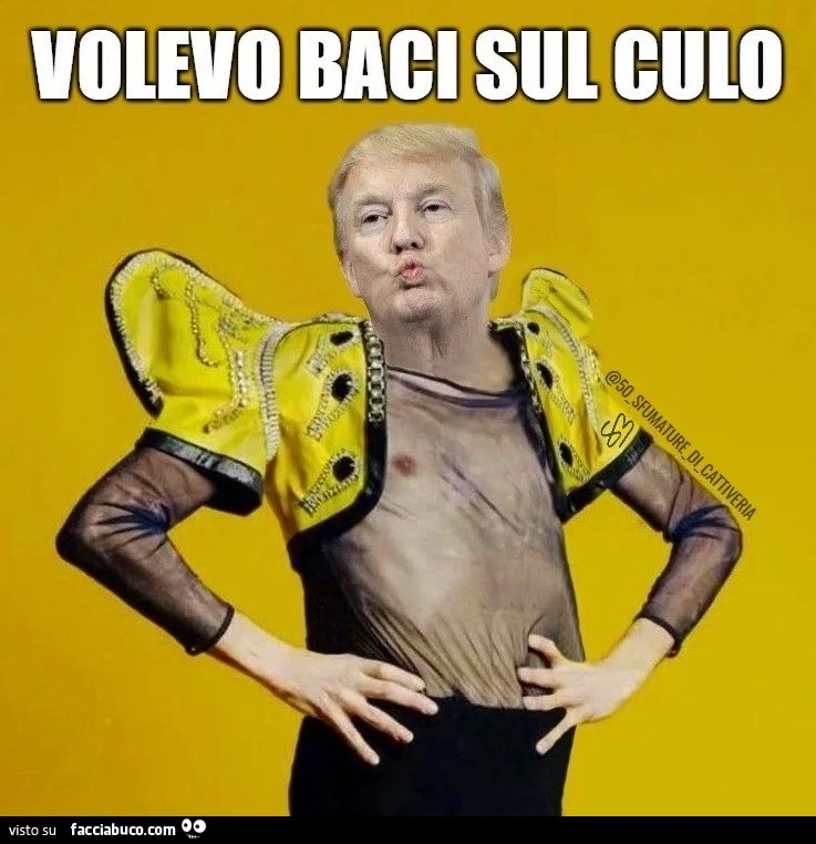Volevo baci sul culo