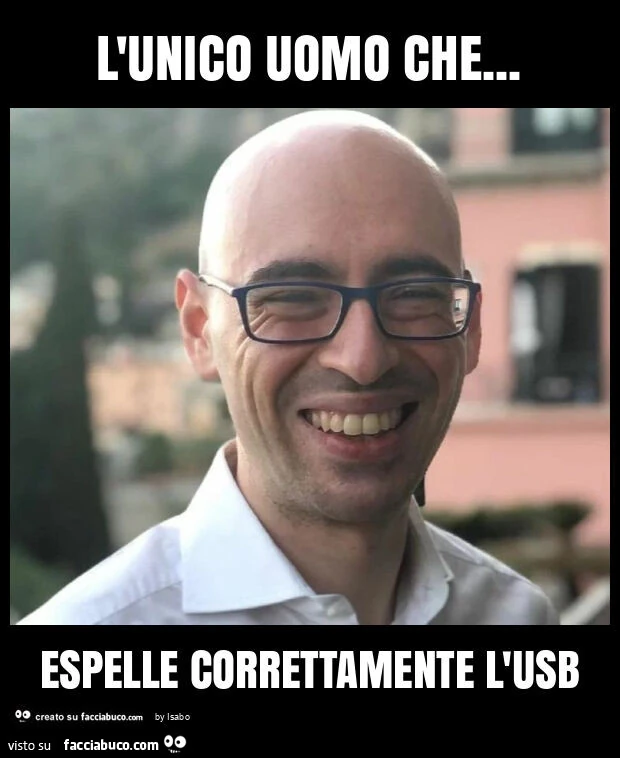 L'unico uomo che… espelle correttamente l'usb