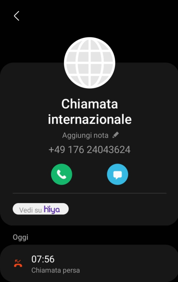 Chiamata internazionale