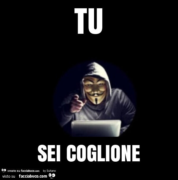 Tu sei coglione