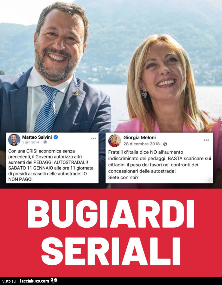 BUGIARDI SERIALI