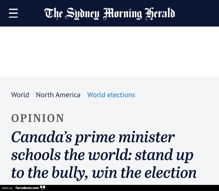 Canadàs prime minister school the world
