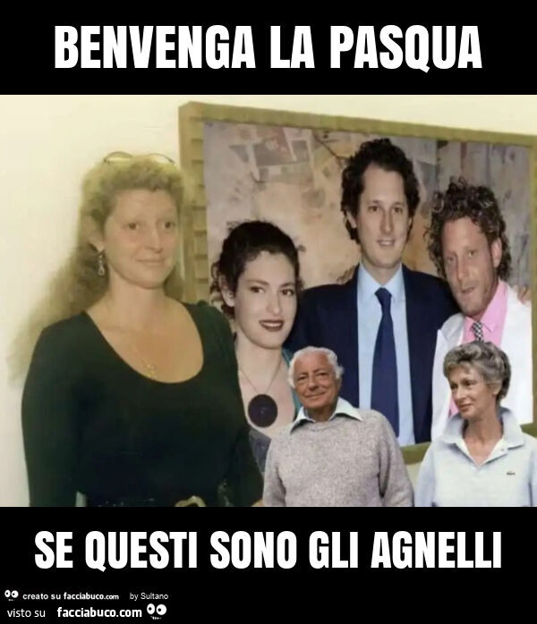 Benvenga la pasqua se questi sono gli agnelli