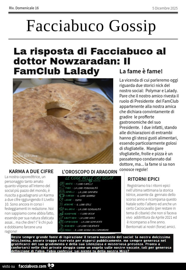 Facciabuco Gossip 16