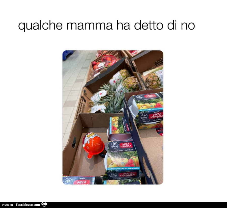 Qualche mamma ha detto di no