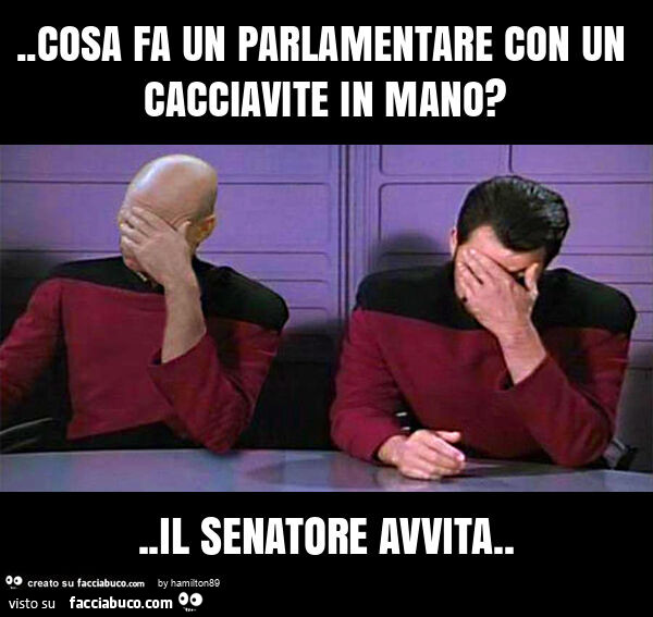 Cosa fa un parlamentare con un cacciavite in mano? . Il senatore avvita