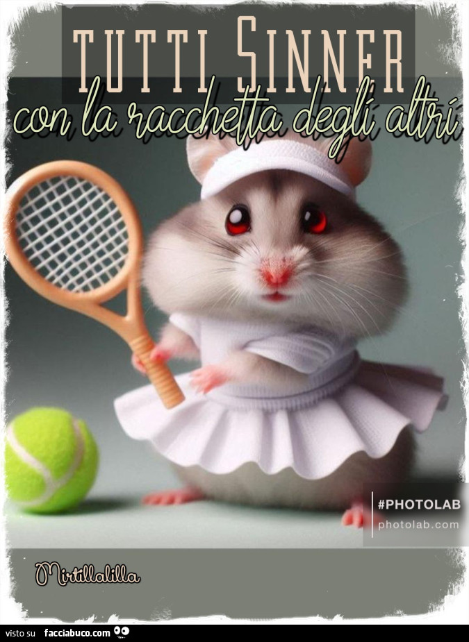 Con la racchetta degli altri