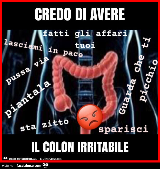 Credo di avere il colon irritabile