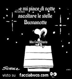 E mi piace di notte ascoltare le stelle. Buonanotte