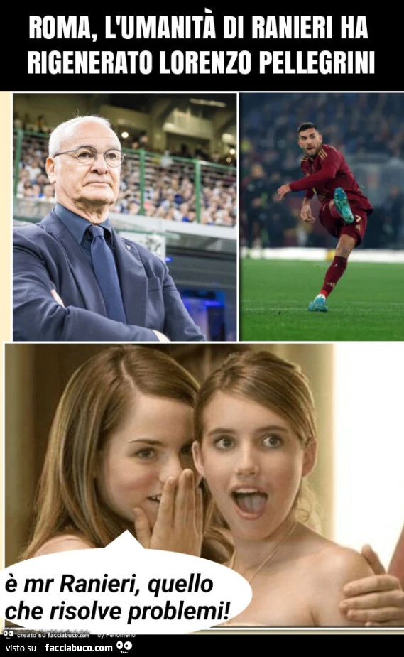 Roma, l'umanitร di ranieri ha rigenerato lorenzo pellegrini