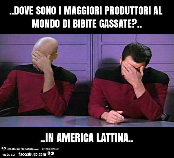 Dove sono i maggiori produttori al mondo di bibite gassate? … in america lattina