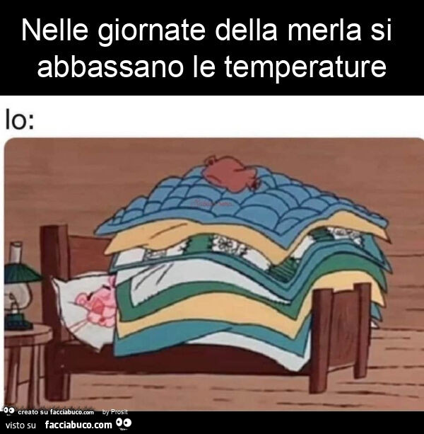 Nelle giornate della merla si abbassano le temperature