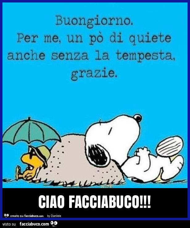 Ciao facciabuco