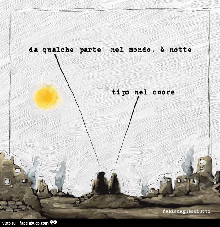 Da qualche parte, nel mondo, è notte. Tipo nel cuore