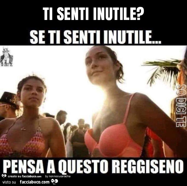 Ti senti inutile?