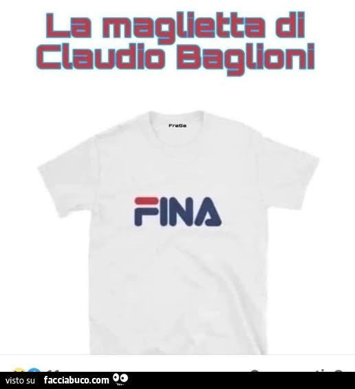 La maglietta di Claudio Baglioni