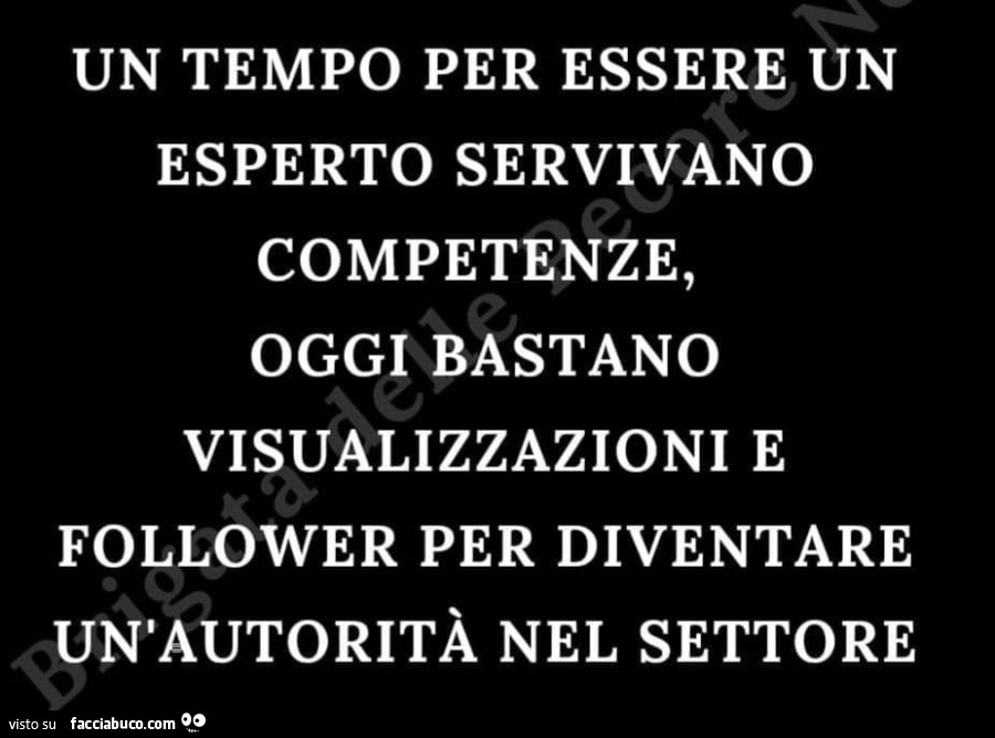 Un tempo per essere un esperto servivano competenze, oggi bastano visualizzazioni e follower per diventare un'autorità nel settore