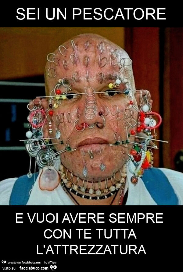 Sei un pescatore e vuoi avere sempre con te tutta l'attrezzatura
