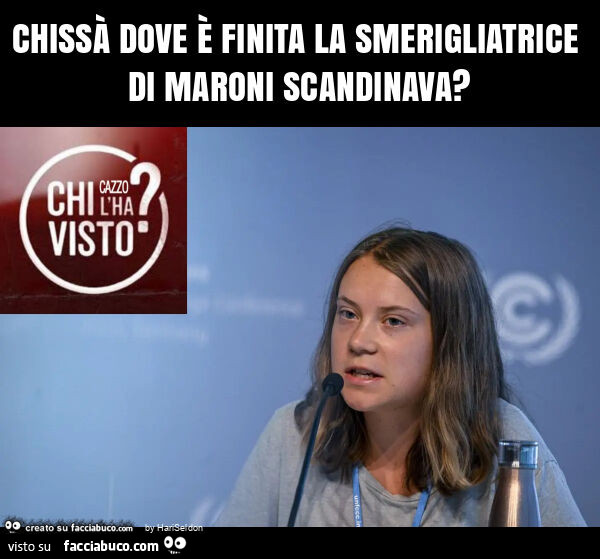 Chissà dove è finita la smerigliatrice di maroni scandinava?