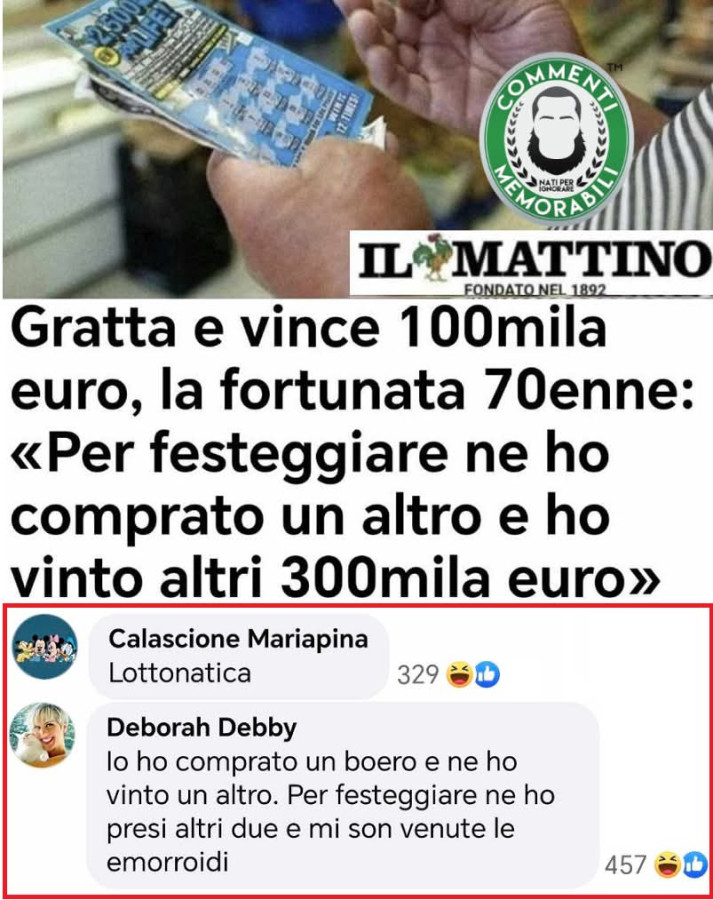 Ti piace vincere facile