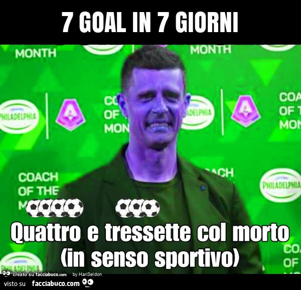 7 goal in 7 giorni
