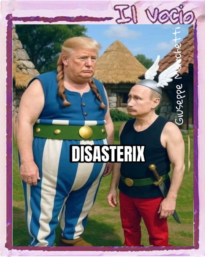 Putin trump disasterix asterix guerra